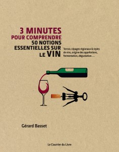 Couverture - 3 minutes Vin - Le Courrier du livre