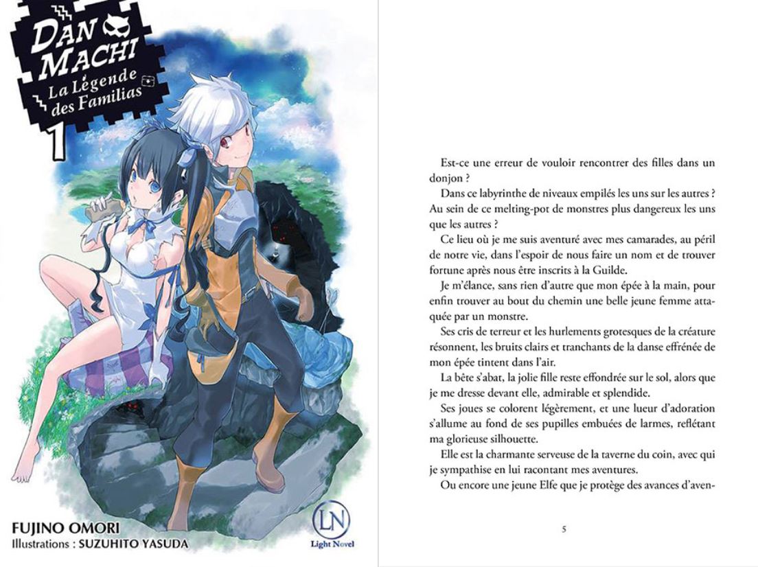 [Extrait] DanMachi – La Légende des Familias, les premières pages du