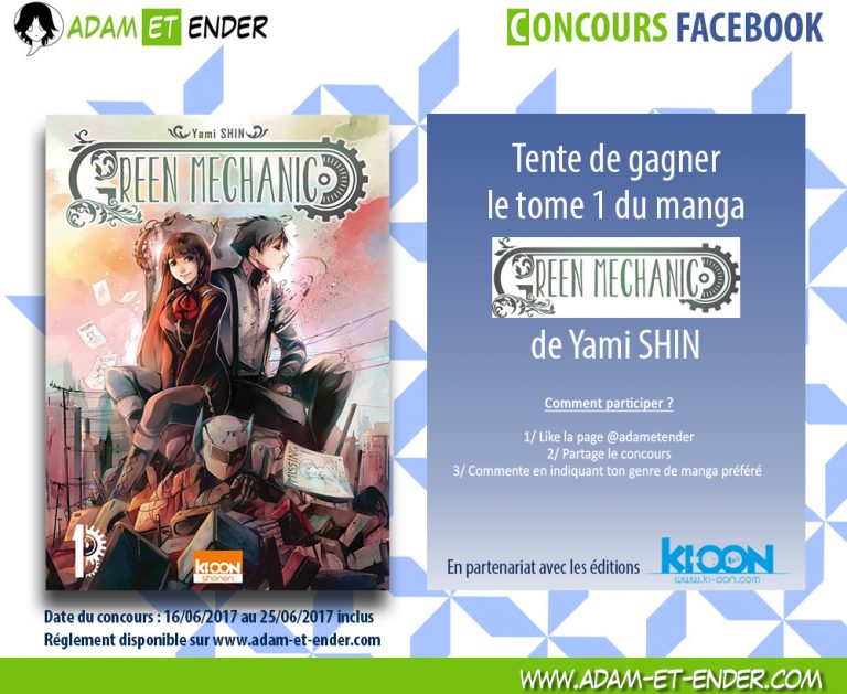Green Mechanic Scan Chapitre 1 Vf [Concours Facebook] A gagner : le manga Green Mechanic de Yami SHIN
